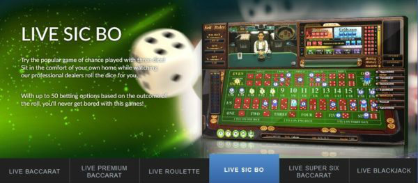 Aplikasi sbobet untuk bermain live casino